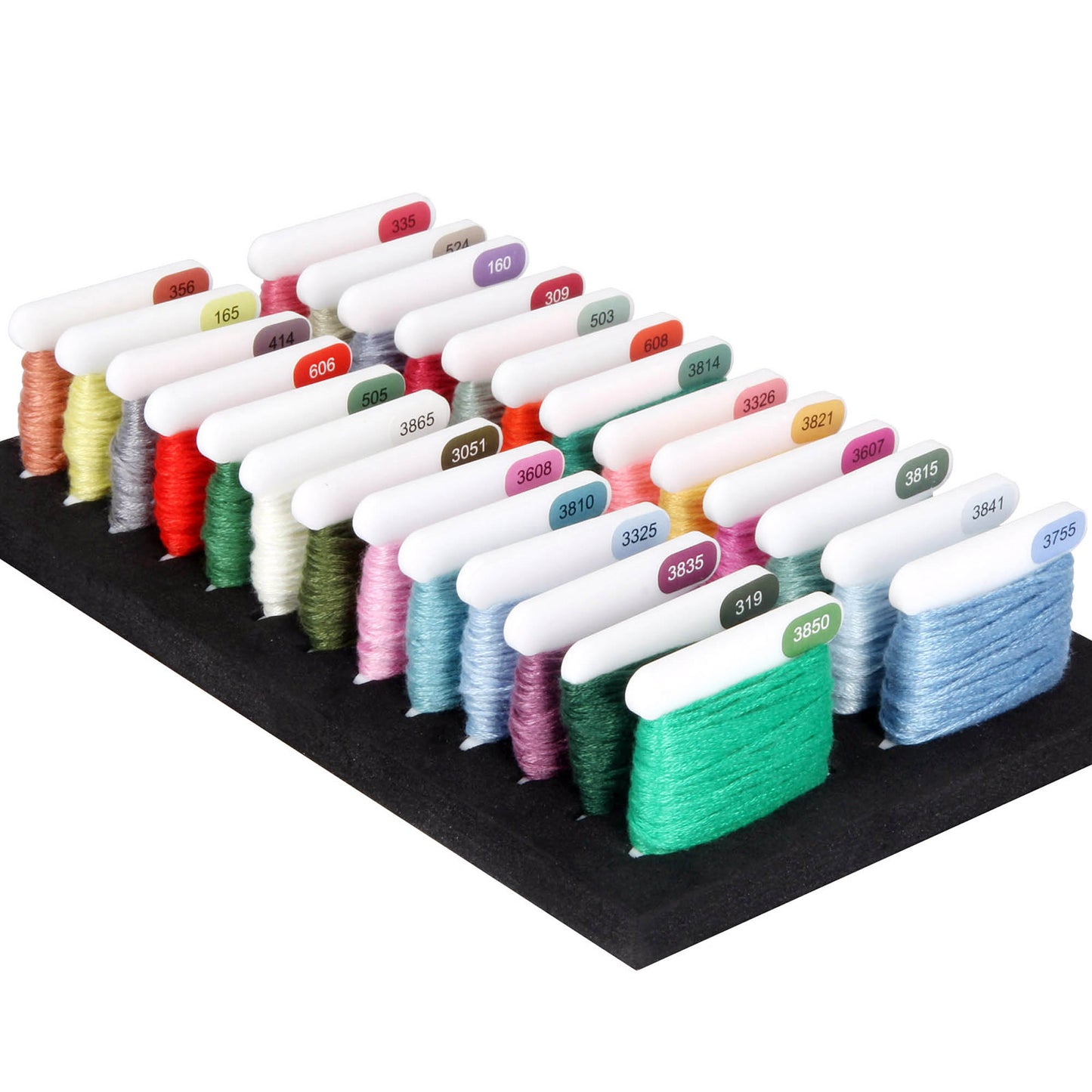 50 Blank Acrylic Embroidery Floss Bobbins Refill Pack – 3mm Thick Thread Organizers
